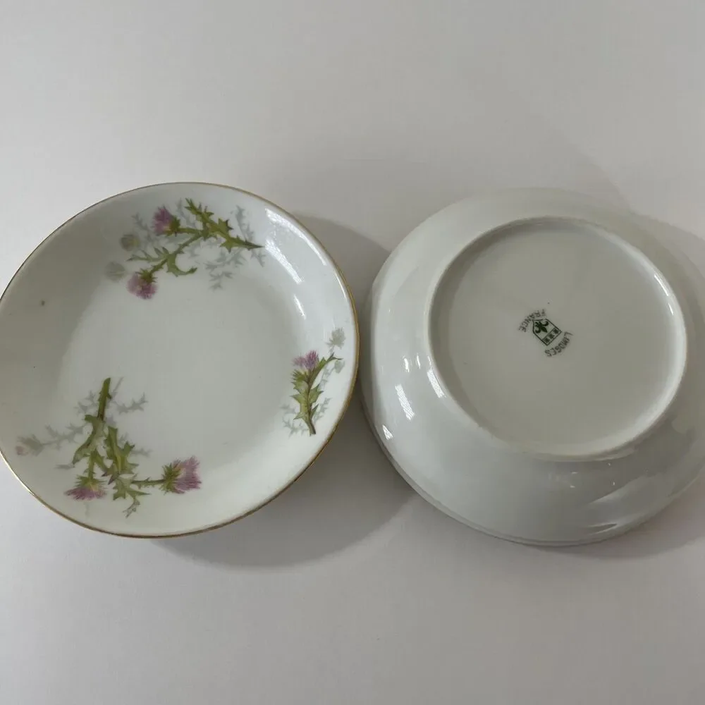 Set Of 4 THISTLE FRUIT NAPPIE or DESSERT BOWL by LIMOGES